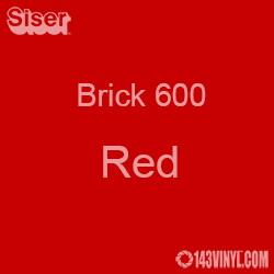 12" x 20" Sheet Siser Brick 600 HTV - Red