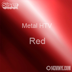 12" x 20" Sheet Siser Metal HTV - Red