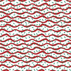 Printed Pattern Vinyl - Glossy - Red and Green Cake 12" x 12" Sheet