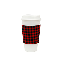 Coffee Sleeve - Red Buffalo Plaid