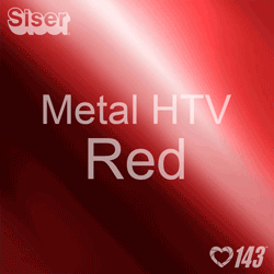 12" x 20" Sheet Siser Metal HTV - Red