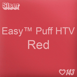 Easy™ Puff HTV: 12" x 24" - Red
