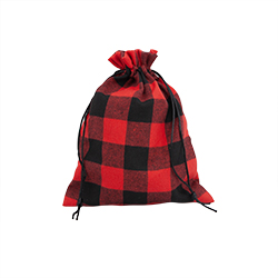 Medium Gift Bag - Red Buffalo Plaid