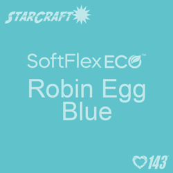 12" X 5 Foot Roll - StarCraft SoftFlex Eco HTV - Robin Egg Blue