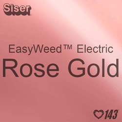12" x 15" Sheet Siser EasyWeed Electric HTV - Rose Gold