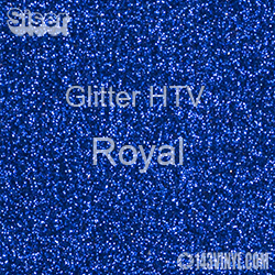 Glitter HTV: 12" x 20" - Royal