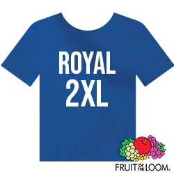 Fruit of the Loom Iconic™ T-shirt - Royal - 2XL