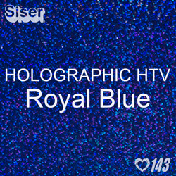 12" x 20" Sheet Siser Holographic HTV - Royal Blue