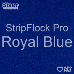 12" x 15" Sheet Siser Stripflock Pro HTV - Royal Blue