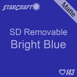 12" x 12" Sheet -StarCraft SD Removable Matte Adhesive - Bright Blue