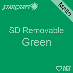 12" x 12" Sheet -StarCraft SD Removable Matte Adhesive - Green
