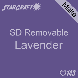 12" x 12" Sheet -StarCraft SD Removable Matte Adhesive - Lavender