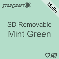 12" x 24" Sheet -StarCraft SD Removable Matte Adhesive - Mint Green