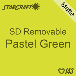 12" x 10 Yard Roll  -StarCraft SD Removable Matte Adhesive - Pastel Green