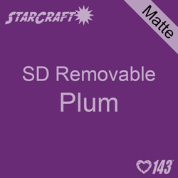 12" x 12" Sheet -StarCraft SD Removable Matte Adhesive - Plum