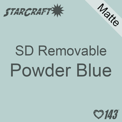 12" x 12" Sheet -StarCraft SD Removable Matte Adhesive - Powder Blue