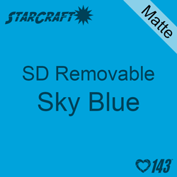 12" x 12" Sheet -StarCraft SD Removable Matte Adhesive - Sky Blue