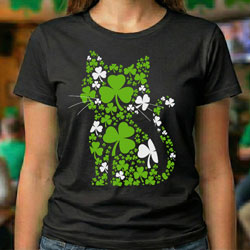 Press Ready Transfer - Shamrock Cat