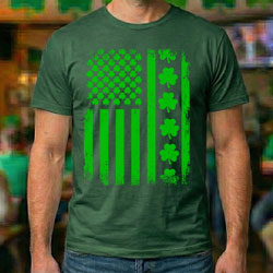 Press Ready Transfer - Shamrock Flag