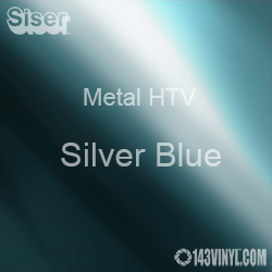 12" x 20" Sheet Siser Metal HTV - Silver Blue 12" x 20" Sheet Siser Metal HTV - Silver Blue
