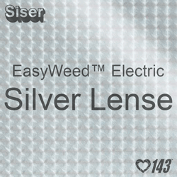 12" x 15" Sheet Siser EasyWeed Electric HTV - Silver Lens