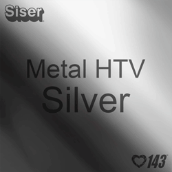 12" x 20" Sheet Siser Metal HTV - Silver