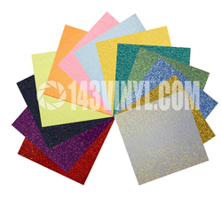 Glitter HTV 10-Sheet Bundle: 12" x 20" Sheets
