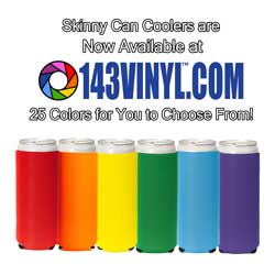 143VINYL Adds Skinny Can Coolers to Product Line