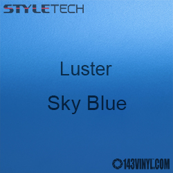 StyleTech Sky Blue Luster Matte Metallic Adhesive Vinyl 12" x 24" Sheet
