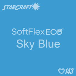 12" X 5 Foot Roll - StarCraft SoftFlex Eco HTV - Sky Blue