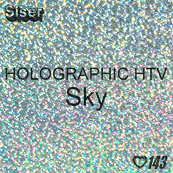 12" x 20" Sheet Siser Holographic HTV - Sky