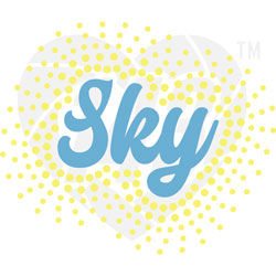 Faux Rhinestone - Sky