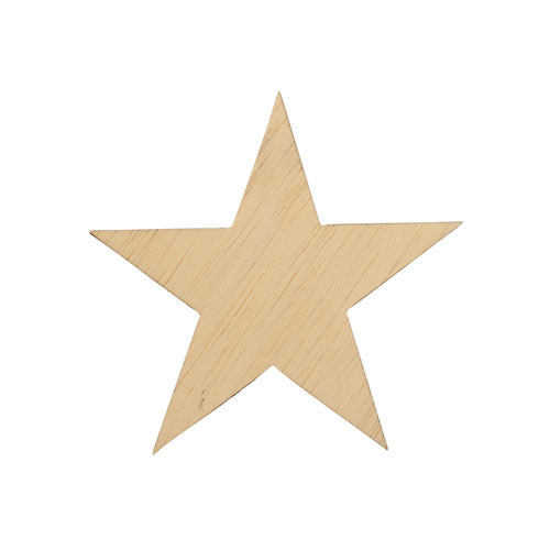 Small Star Wood Blank- 3"