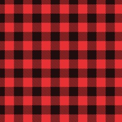 Printed Pattern Vinyl -  Glossy - Red Buffalo Plaid 12" x 12" Sheet