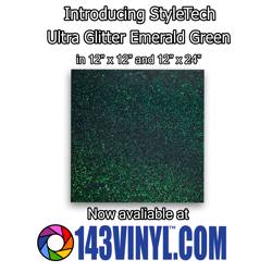 143VINYL Adds NEW Emerald Green Color Of StyleTech Ultra Glitter To Product Line   
