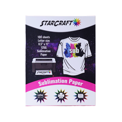 StarCraft Sublimation Paper 8.5" x 11"- 100 Sheets 