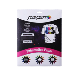 StarCraft Sublimation Paper 8.5" x 11" - 25 Sheets