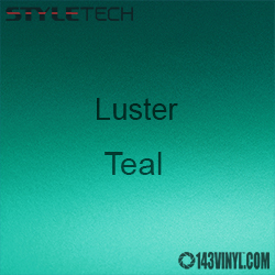 StyleTech Teal Luster Matte Metallic Adhesive Vinyl 12" x 24" Sheet