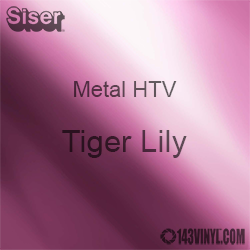 12" x 20" Sheet Siser Metal HTV - Tiger Lily