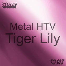 12" x 20" Sheet Siser Metal HTV - Tiger Lily