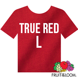 Fruit of the Loom Iconic™ T-shirt - True Red - Large