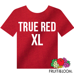 Fruit of the Loom Iconic™ T-shirt - True Red - XL