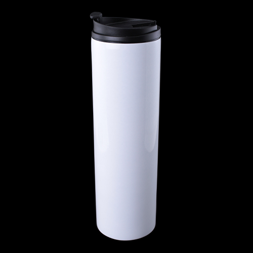 Stainless Steel Coffee Cup with Lid Dye Sublimation Blank - 10oz White