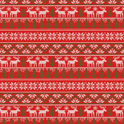 Printed Pattern Vinyl - Glossy - Ugly Sweater 12" x 12" Sheet