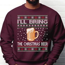 Press Ready Transfer - Ugly Sweater - Christmas Beer