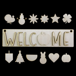 DIY Kit: Welcome Door Hanger