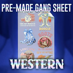 Pre-Made DTF Gang Sheet - Western