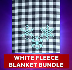 2025 Fleece Blanket Bundle - White