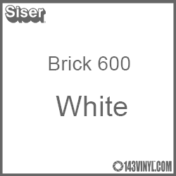 12" x 20" Sheet Siser Brick 600 HTV - White