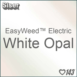12" x 15" Sheet Siser EasyWeed Electric HTV - White Opal